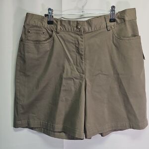 Ruby Red Olive Green Shorts